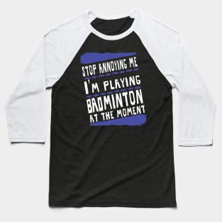 Badminton Birdy Competition Shuttlecock Boys Baseball T-Shirt